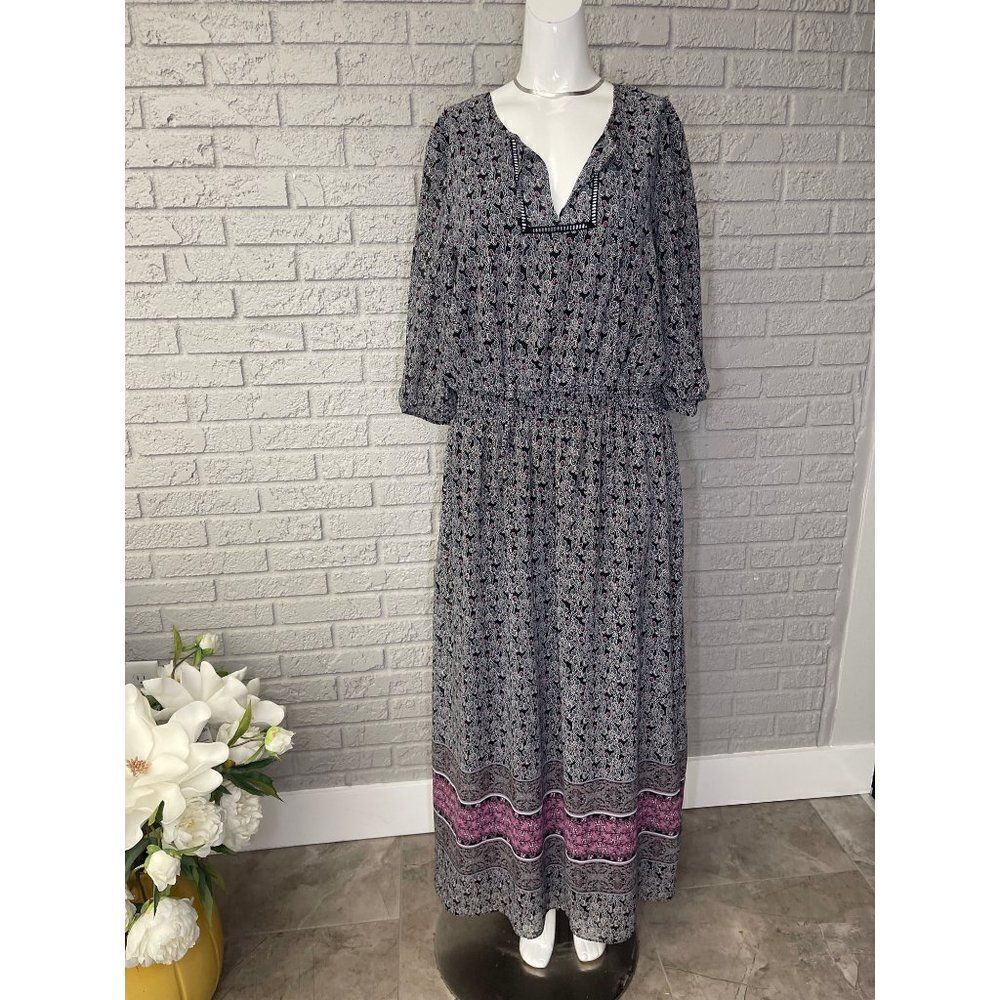 Westport 1962 Women’s Floral Boho Maxi Dress Size 14 <3